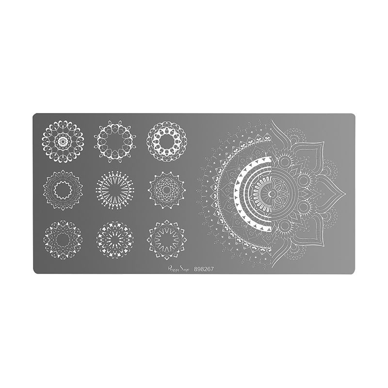 Plaque de stamping nail art Mandala Plaque de stamping nail art Mandala
