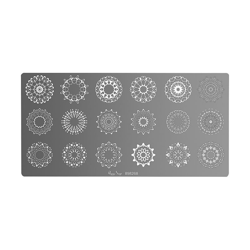 Plaque de stamping nail art Mandala mini Plaque de stamping nail art Mandala mini