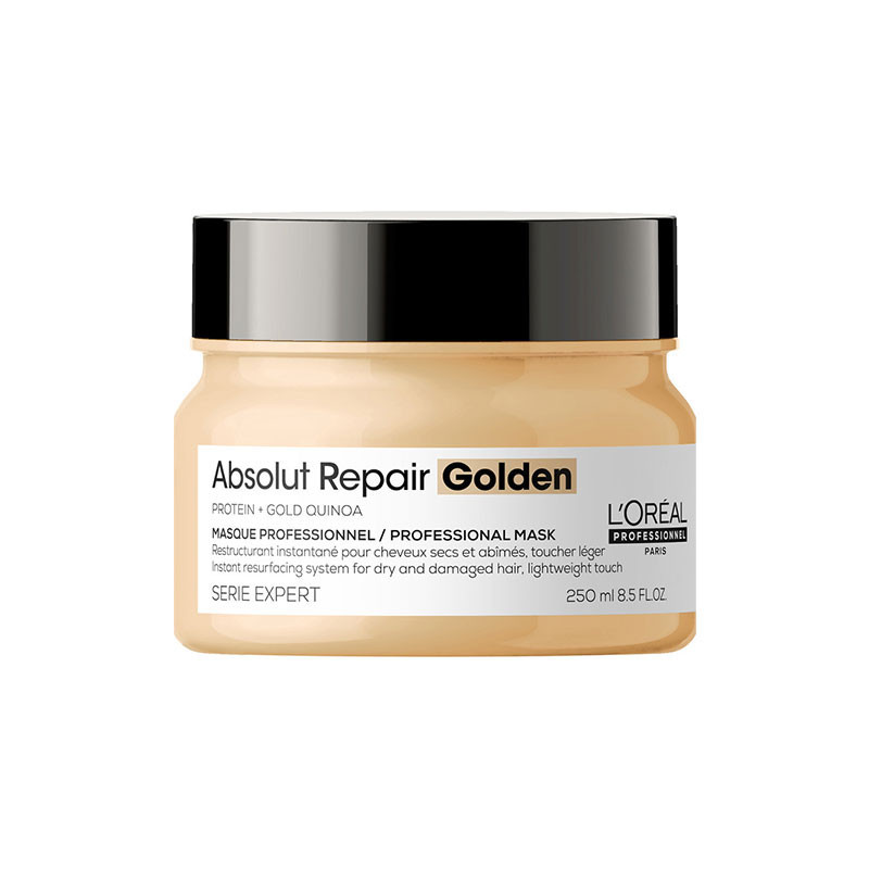 Masque Golden à la protéine de quinoa doré restructurant Masque Golden à la protéine de quinoa doré restructurant