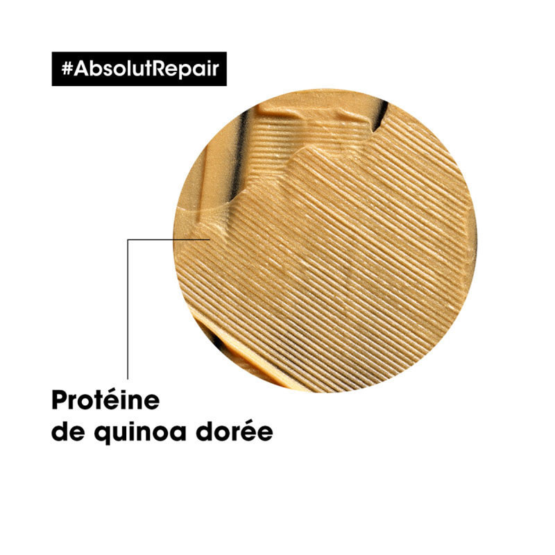 Masque Golden à la protéine de quinoa doré restructurant Masque Golden à la protéine de quinoa doré restructurant