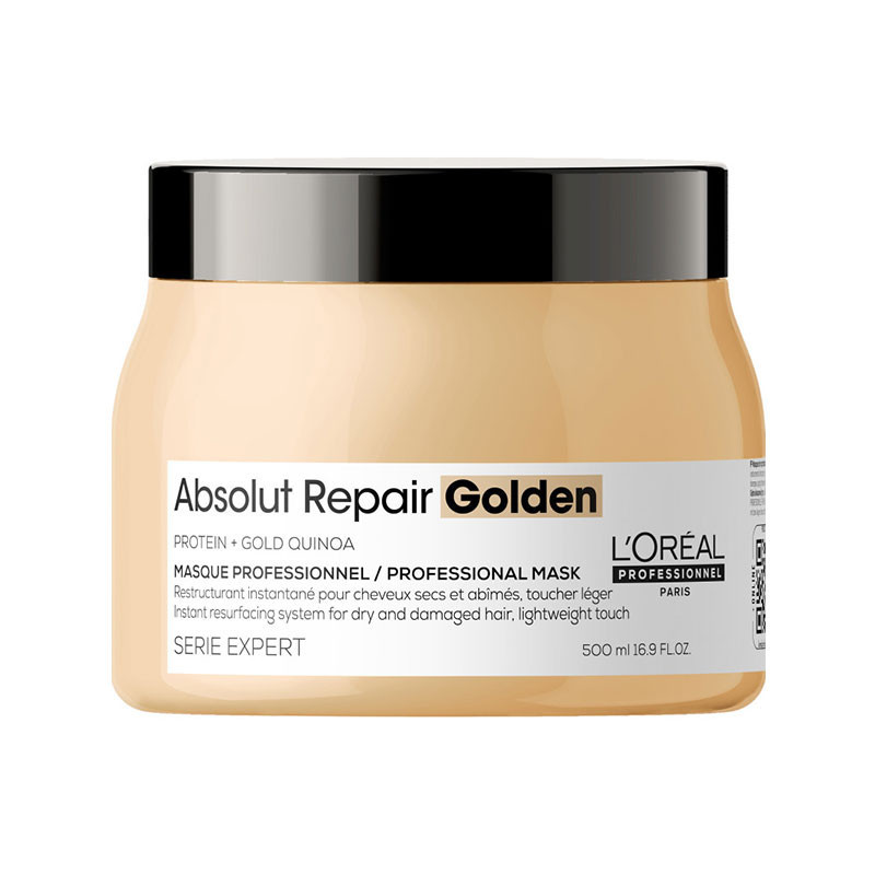 Masque Golden à la protéine de quinoa doré restructurant Masque Golden à la protéine de quinoa doré restructurant