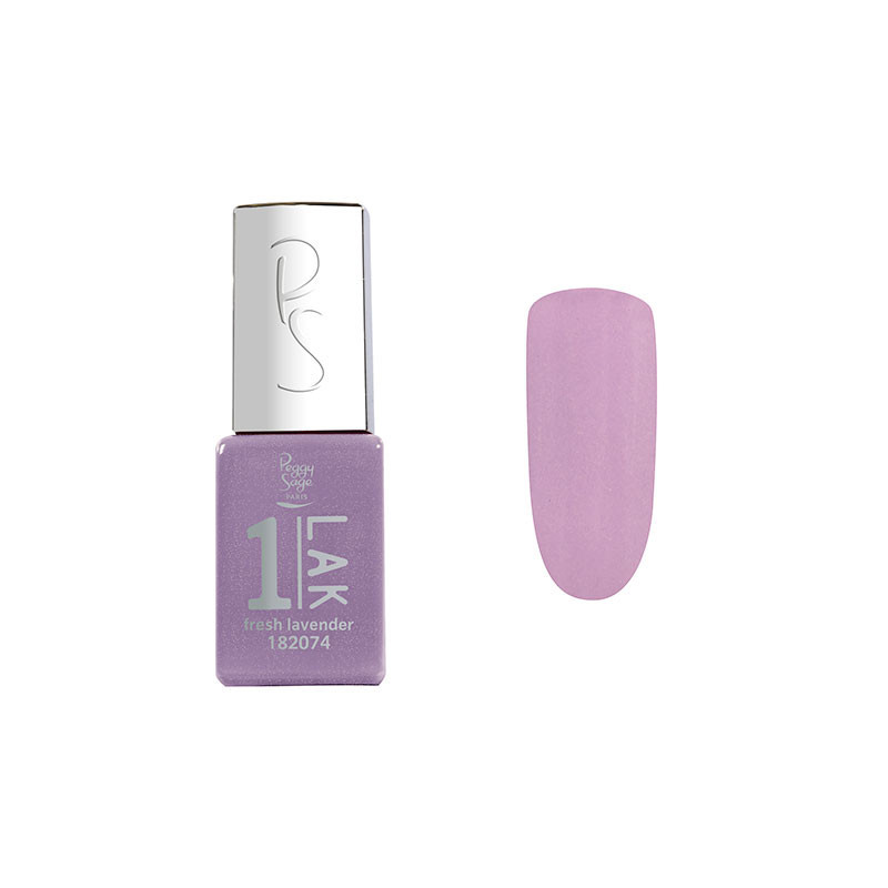 Mini vernis semi-permanent 1-LAK - Fresh lavender 5ml Mini vernis semi-permanent 1-LAK - Fresh lavender 5ml
