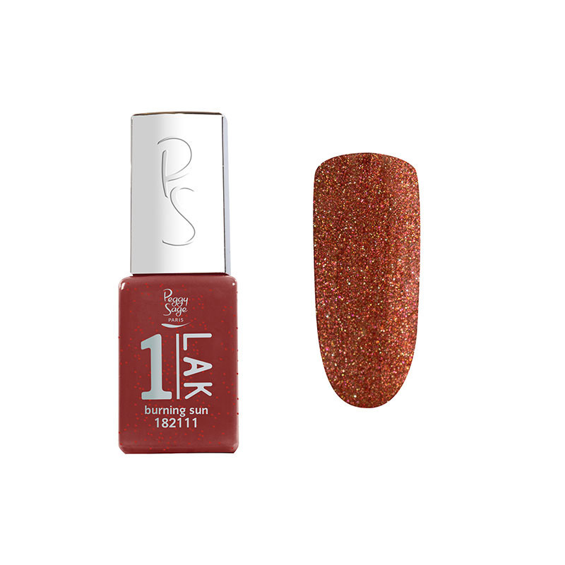 Mini vernis semi-permanent 1-LAK burning sun Mini vernis semi-permanent 1-LAK burning sun