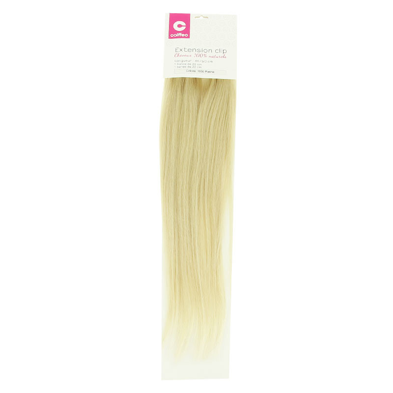 Bandeau extensions naturelles à clips Platine Bandeau extensions naturelles à clips Platine