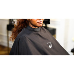 Peignoir et cape de coupe 2-en-1 Noir TU