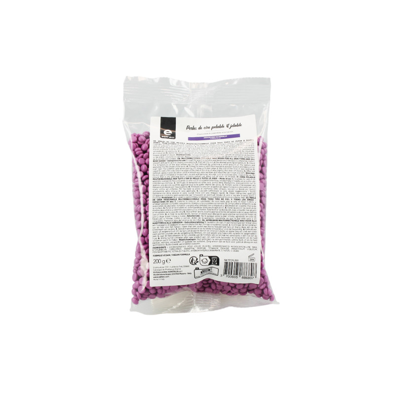 Perles de cire pelable et jetable Multidirectionnelle Lilas 200gr Perles de cire pelable et jetable Multidirectionnelle Lilas 200gr
