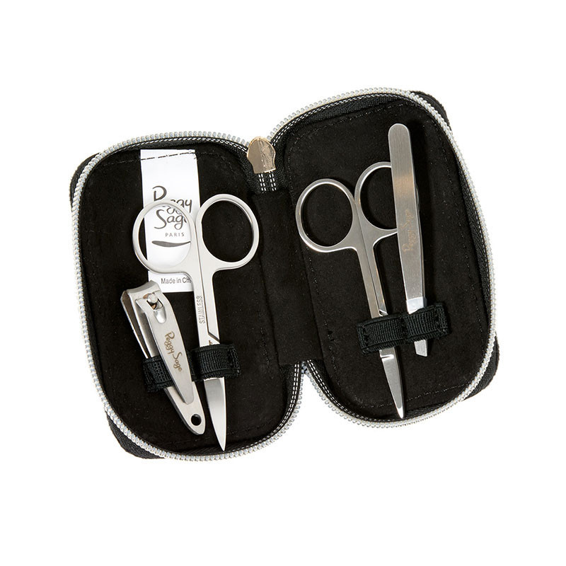Set manucure (ciseaux + coupe-ongle + pince à épiler) Set manucure (ciseaux + coupe-ongle + pince à épiler)