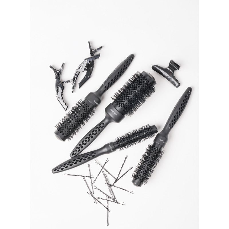 Brosse ronde Carbone argan 43mm