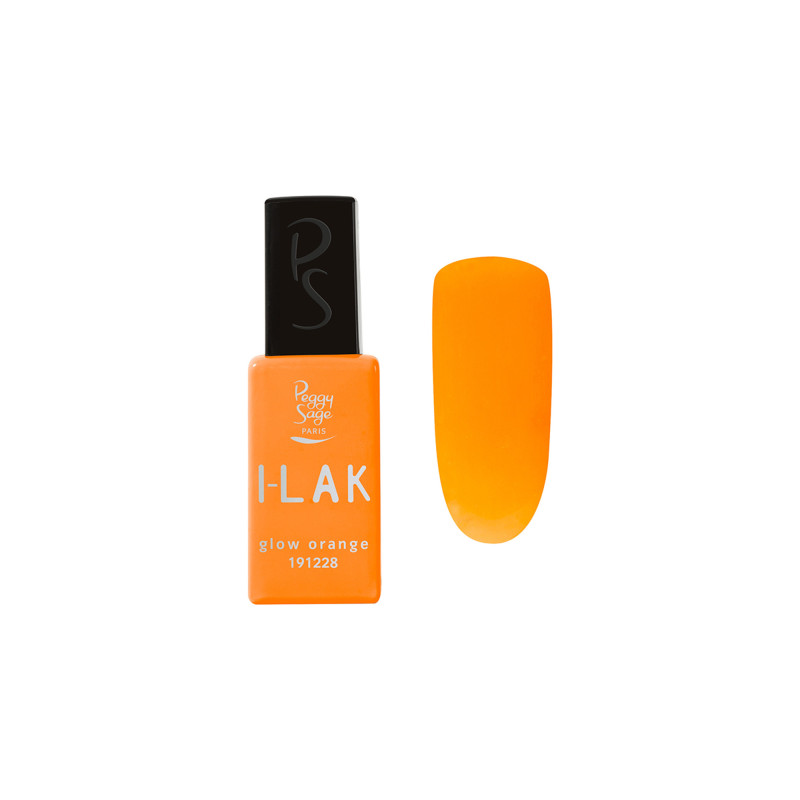 I-LAK soak off gel polish glow orange
