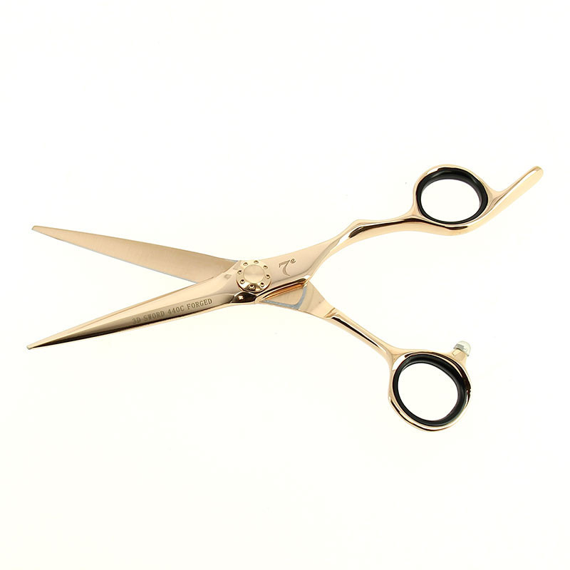 Ciseaux de coupe rose gold lames 3D taille 5.75