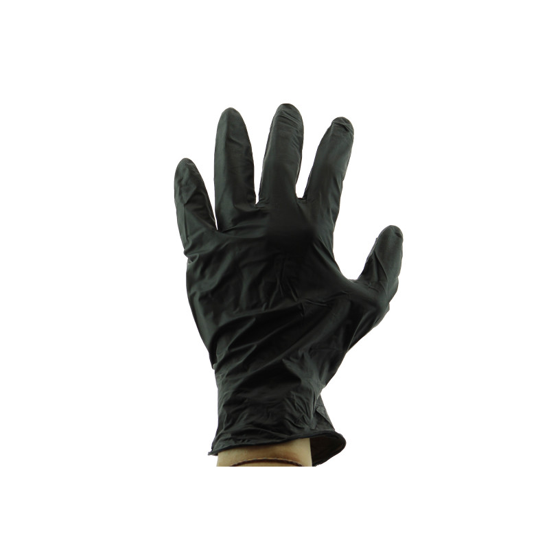 Boite de 100 gants en Nitrile AQL 1.5 Noir - Taille L