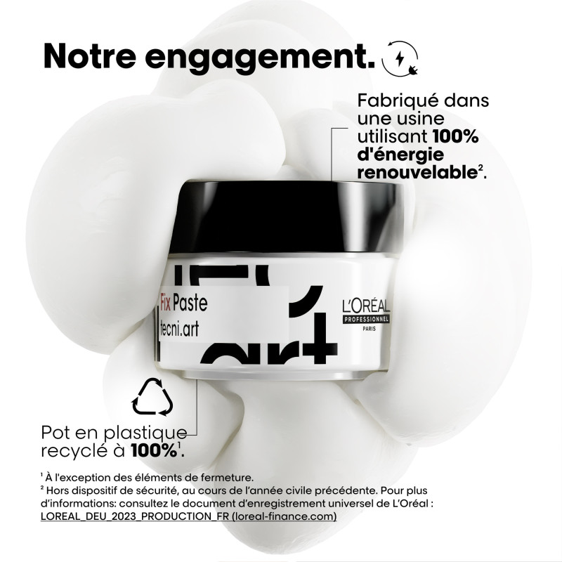 Pâte de coiffage forte tenue Fix Paste Tecni.Art