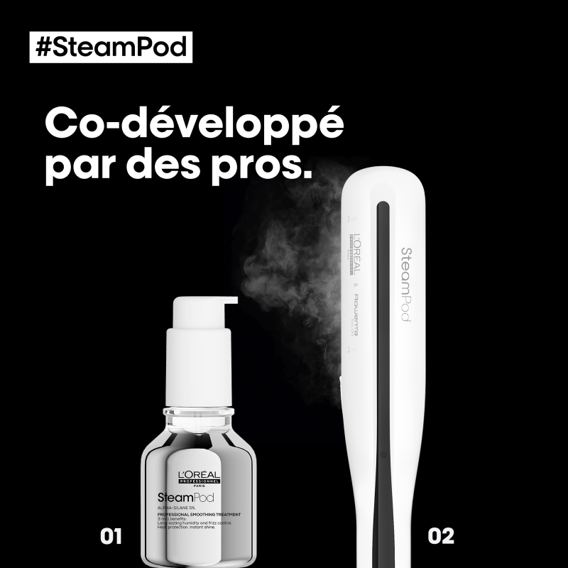 Steampod 3.0 lisseur vapeur professionnel Blanc
