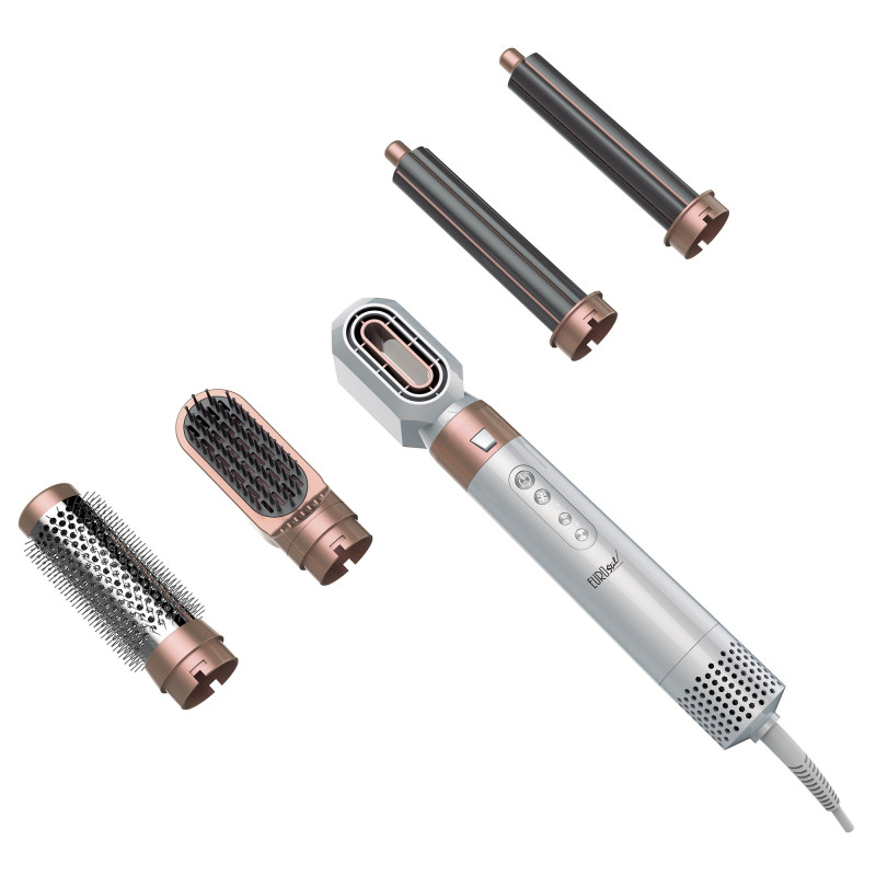 Outil de coiffage 5-en-1 PENTA - embouts interchangeables, coiffures infinies