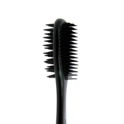 Brosse massante 2-en-1 Noire