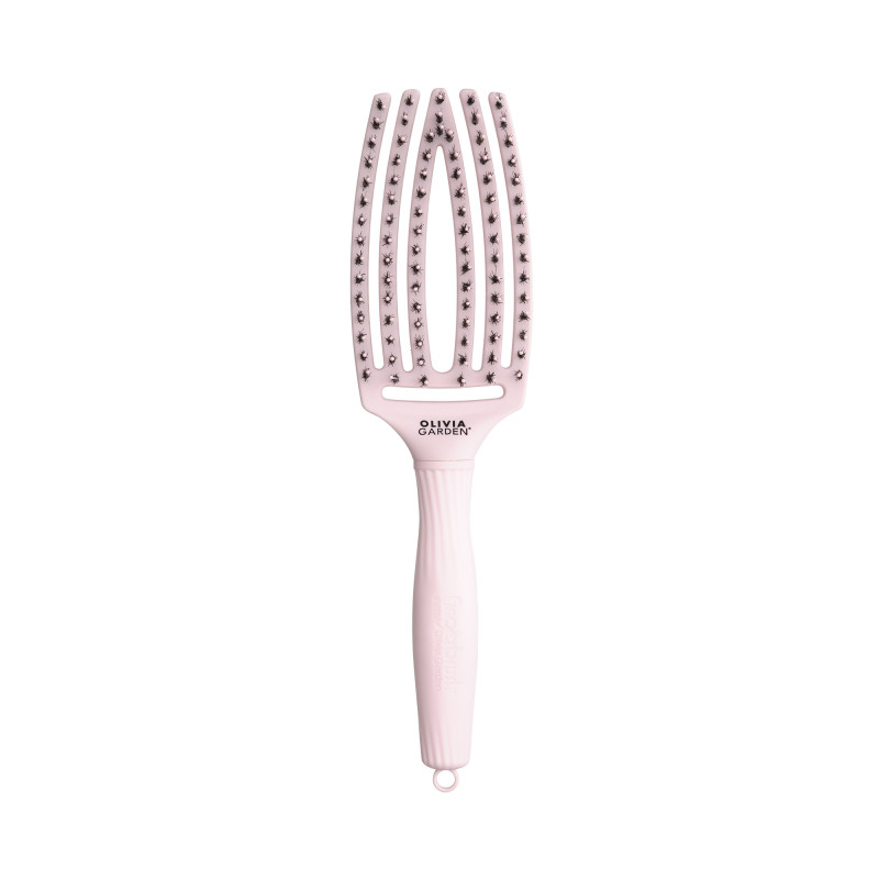 Brosse démêlante FingerBrush Rose pastel taille M