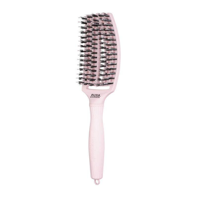 Brosse démêlante FingerBrush Rose pastel taille M