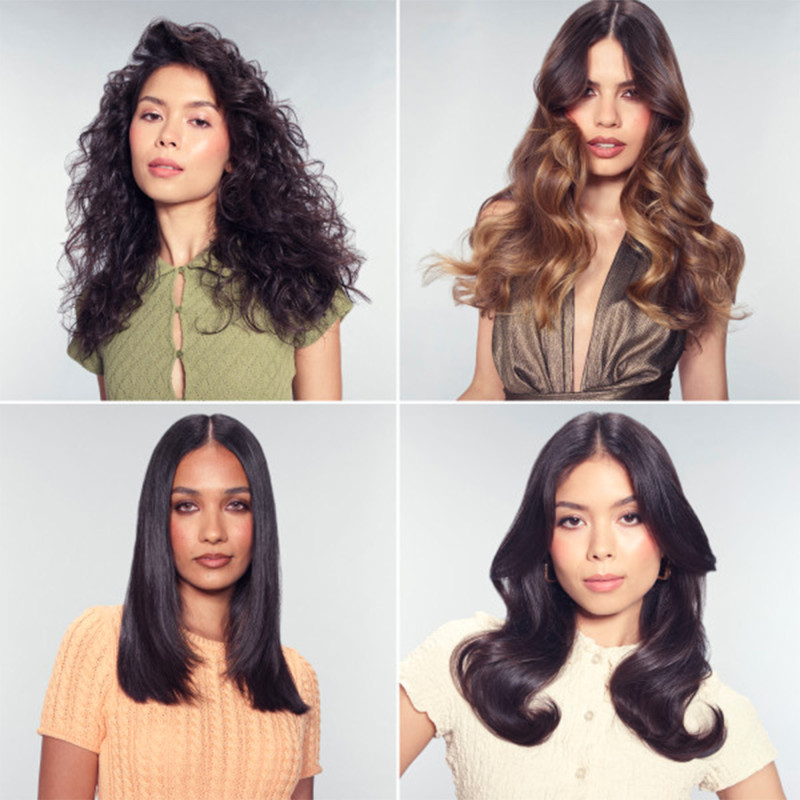 Brosse soufflante multifonction 7-en-1 – Air Ultime Ionique + trousse de beauté