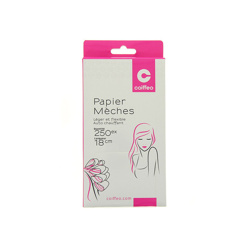 Lot 250 papiers mèches 10x18cm