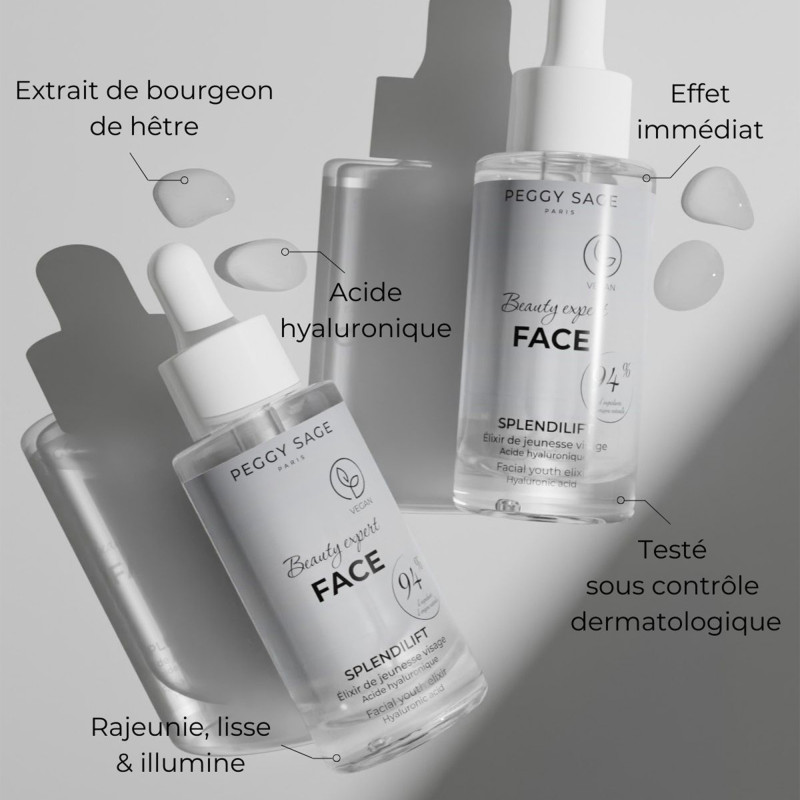 Élixir de jeunesse visage – éclat, lissage, effet immédiat
