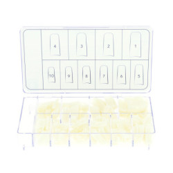 500 capsules universelles carrées, grande encoche naturel