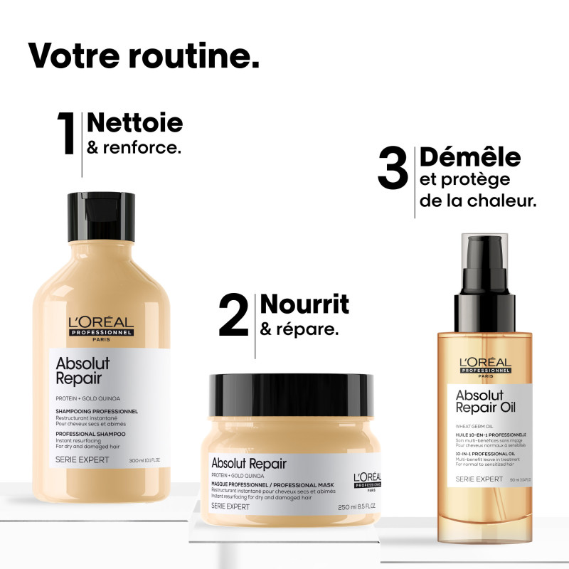 Huile 10-en-1 sans rinçage Absolut Repair