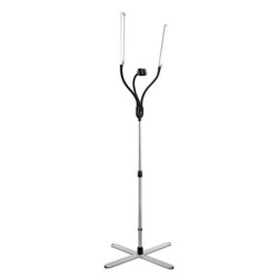 Lampe LED double sur pied Gemini
