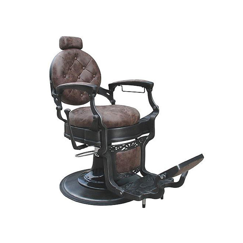 Fauteuil barbier Barock Marron foncé