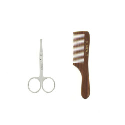 Set de barbe ciseaux - peigne - brosse