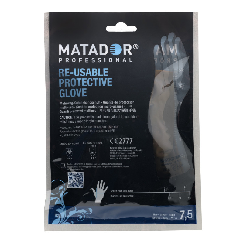 Paire de gants de protection en latex taille L