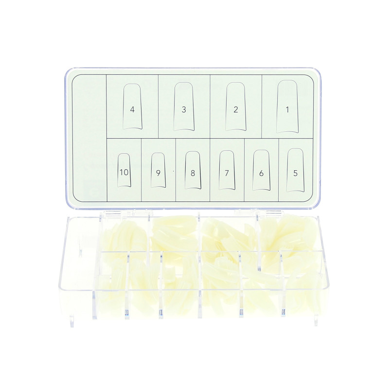 250 capsules professionnelles universelles carrees grande encoche - naturel