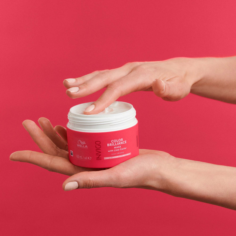 Masque couleur éclatante cheveux fins à moyens