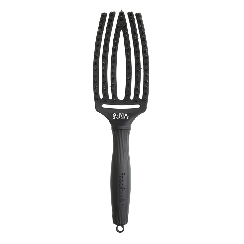 Fingerbrush brosse démêlante Iconic Boar & Nylon Full Black