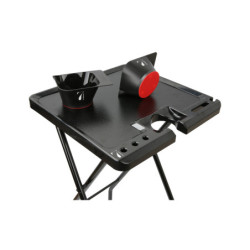 Table de service aimantée avec 2 bols magnétiques Noir