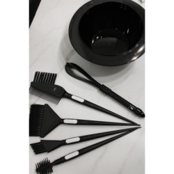 Fouet coloration 3-en-1 en silicone Noir