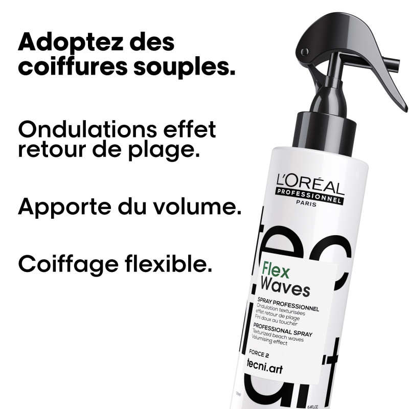 Spray ondulations effet retour de plage Flex Waves - Force 2