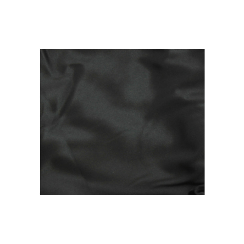 Serviette réversible cheveux microfibre et satin Noire