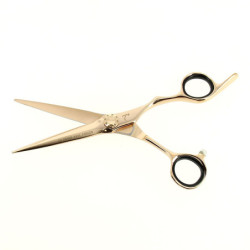 Ciseaux de coupe rose gold lames 3D taille 5.75