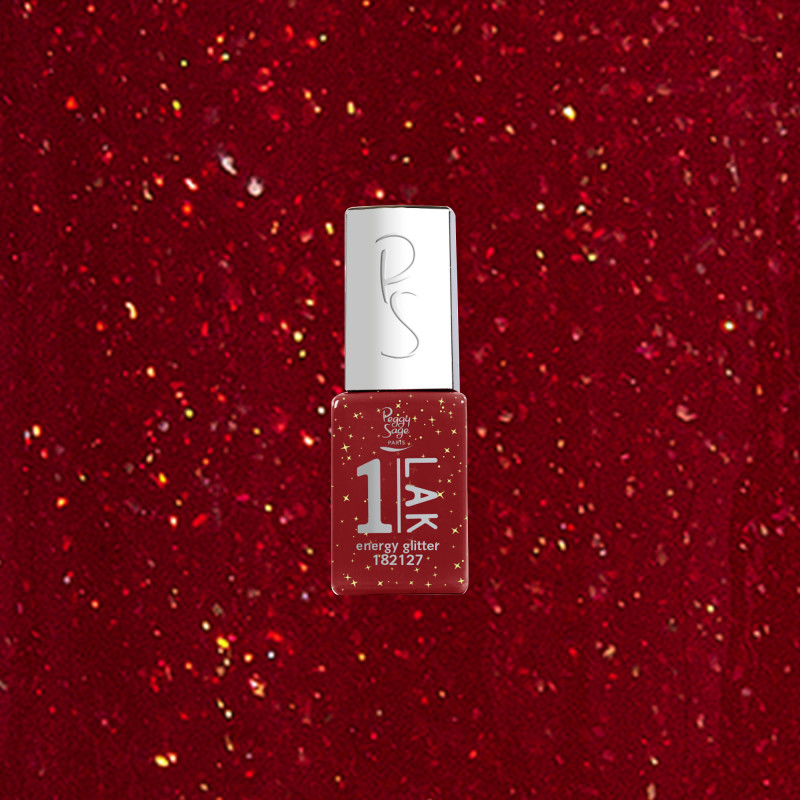 Mini vernis semi-permanent 1-LAK Energy Glitter
