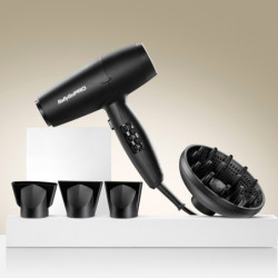 Sèche-cheveux Premium LUPIA Noir BAB7600E / 2200W - Puissance et légèreté