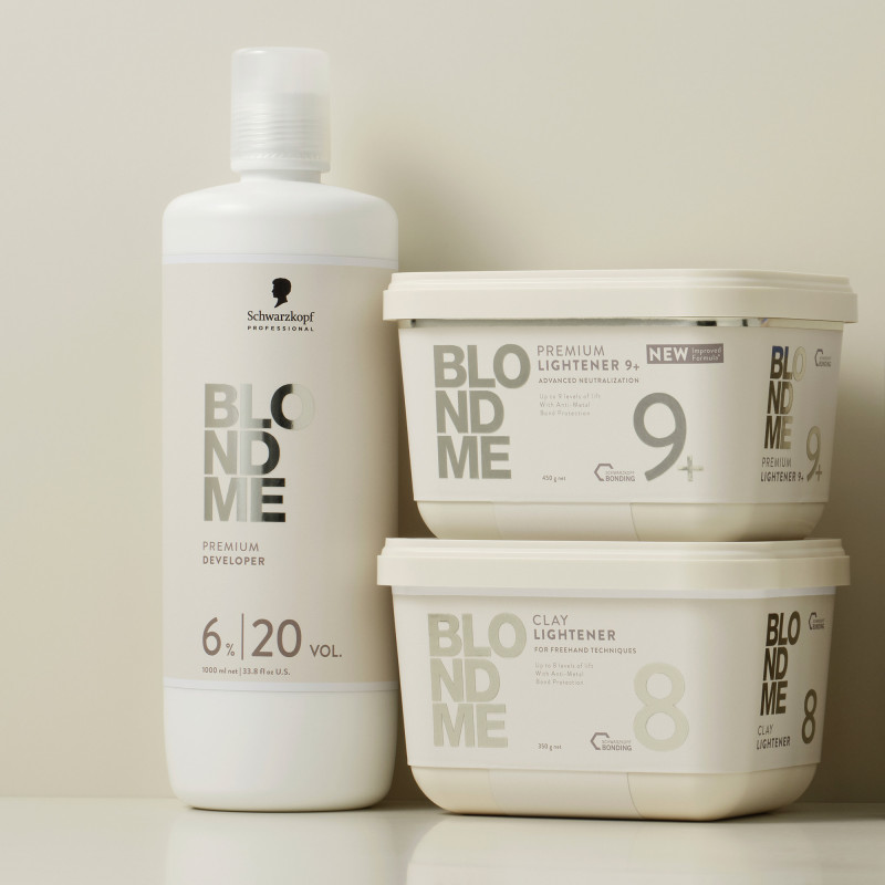 Révélateur Premium crème 6% BlondMe – éclaircissement maîtrisé et soin préservé