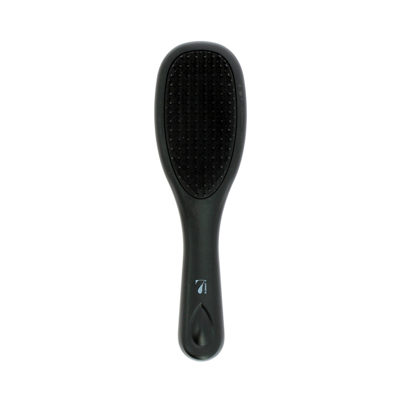 Brosse massante 2-en-1 Noire