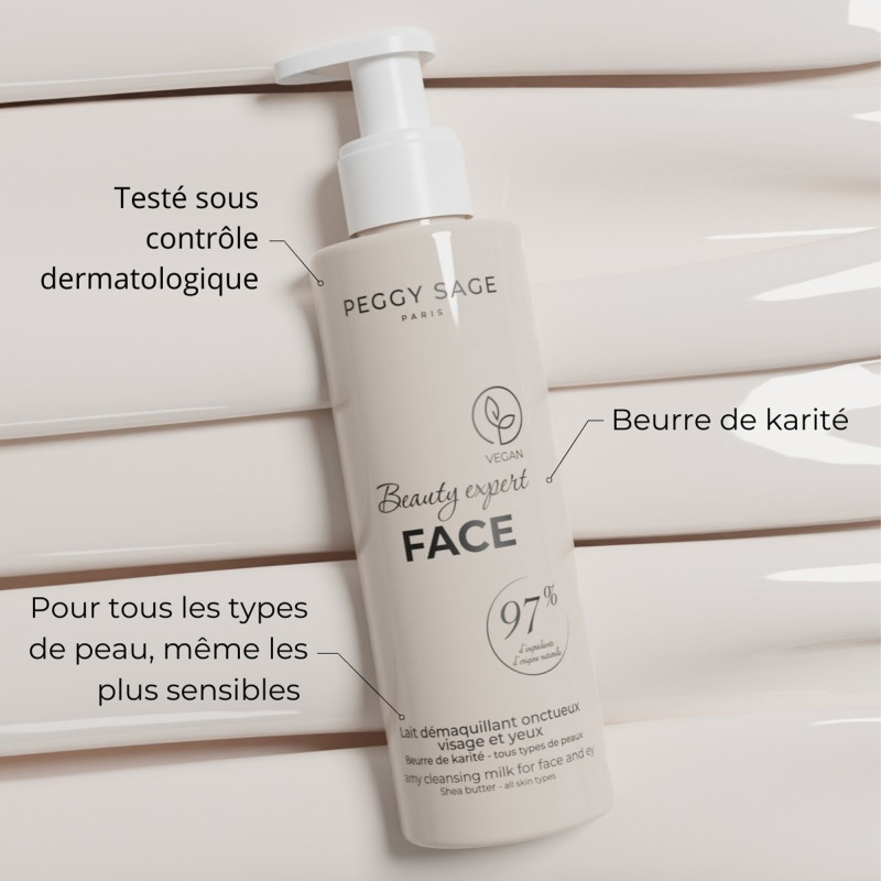 Lait démaquillant visage et yeux – douceur, hydratation, confort