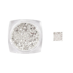 Paillettes pour ongles Silver shimmer