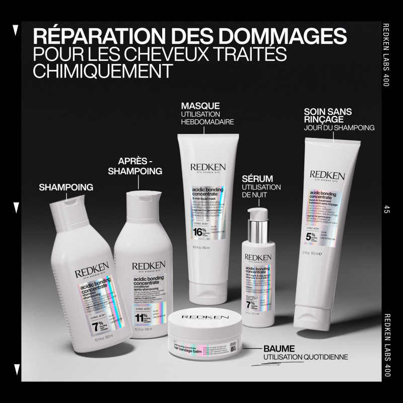 Soin sans rinçage réparateur pointes fourchues Acidic Bonding Concentrate