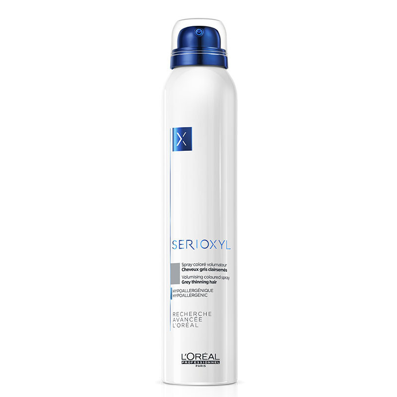 Spray coloré volumateur - Cheveux clairsemés Gris Serioxyl