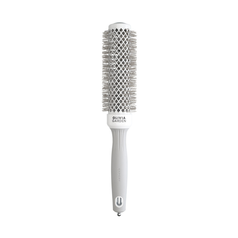 Brosse brushing ronde Expert Blowout Speed Wavy Bristles White&Grey 35mm