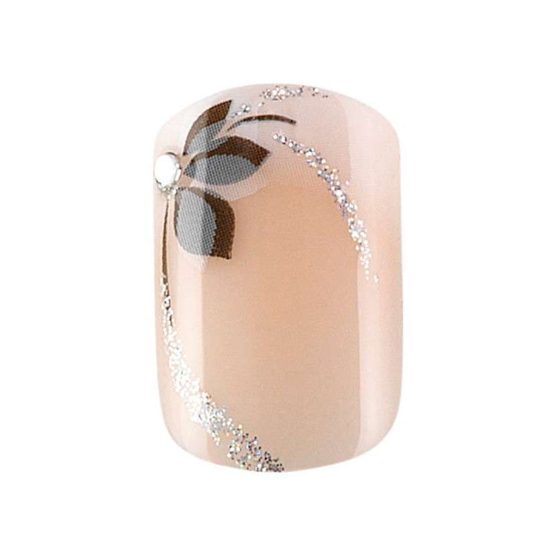 Faux ongles idyllic nails Set x24 Shiny flowers