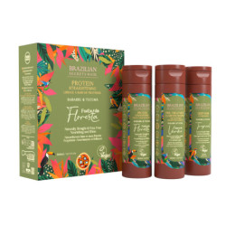 Kit de lissage à base de Protéines Força Da Floresta (3x120ml)