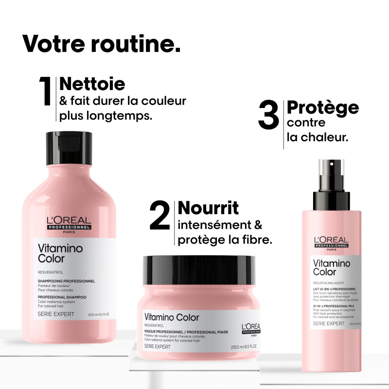 Lait 10-en-1 multi-bénéfices sans rinçage Vitamino Color